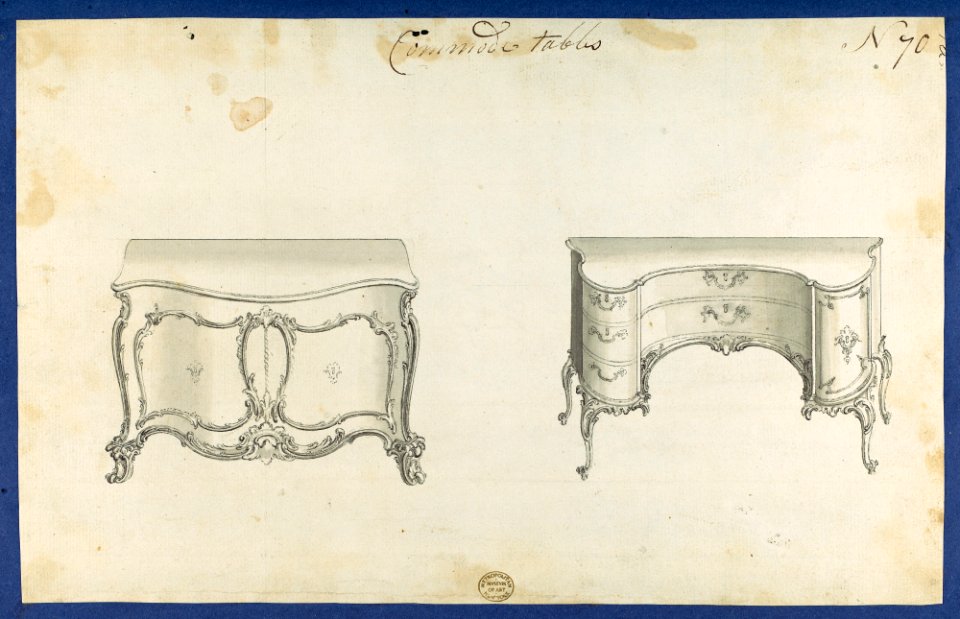 Commode Tables, from Chippendale Drawings, Vol. II MET DP118208