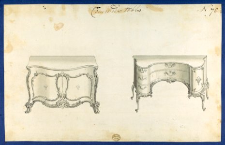 Commode Tables, from Chippendale Drawings, Vol. II MET DP118208