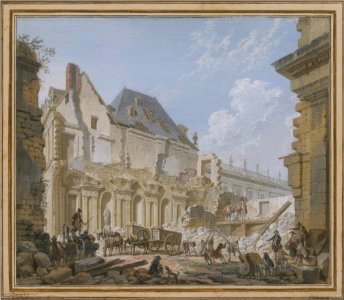 Demolition of the Old Vestibule of the Palais-Royal, Paris MET DT7846