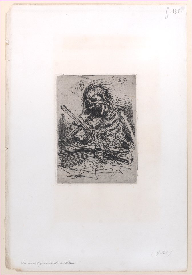 Death Playing the Violin Met DP886973