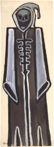 Death wearing a black robe MET DP804942