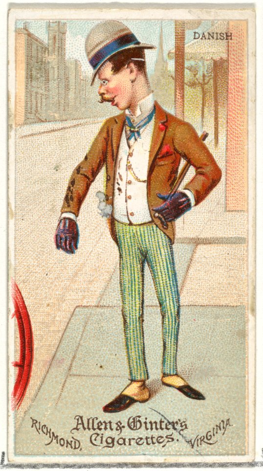 Danish, from World's Dudes series (N31) for Allen & Ginter Cigarettes MET DP838519