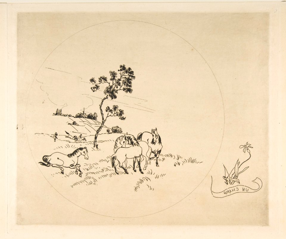 Decoration for a Plate- A Field MET DP814363