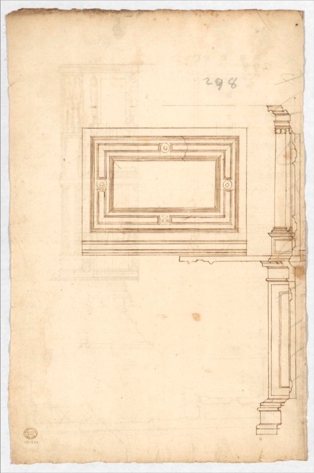 Court Cupboard (side elevation) MET DP258608