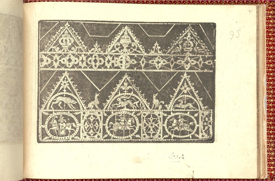 Corona delle Nobili et Virtuose Donne- Libro I-IV, page 95 (recto) MET DP353742