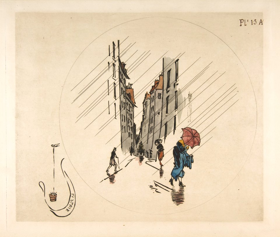 Decoration for a Plate- Rain MET DP814362
