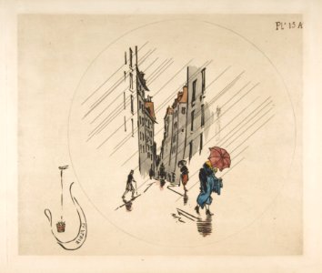 Decoration for a Plate- Rain MET DP814362