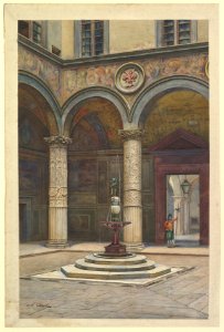 Courtyard of the Palazzo Vecchio, Florence MET DP820258