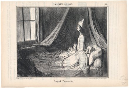 Croyant l'apercevoir, from Croquis Parisiens, published in Le Charivari, March 23, 1857 MET DP876638