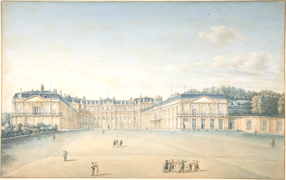 Courtyard of the Chateau de Saint-Cloud MET DP807777
