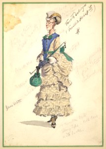 Costume Design for 'Fourth Ballet Girl (Fraülein Hochspitz)' (in long beige gown) MET DP825260