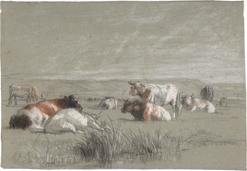 Cows in a Landscape MET DP808409