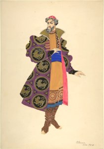 Costume Study for a Boyar with High Boots and a Red Cap MET DP800659