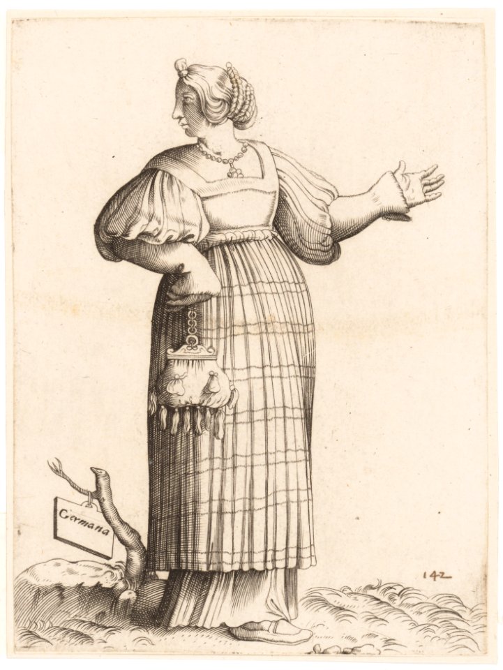 Costume Plate- Woman from Germany MET DP163367