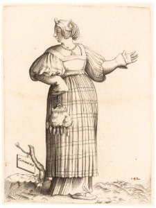 Costume Plate- Woman from Germany MET DP163367