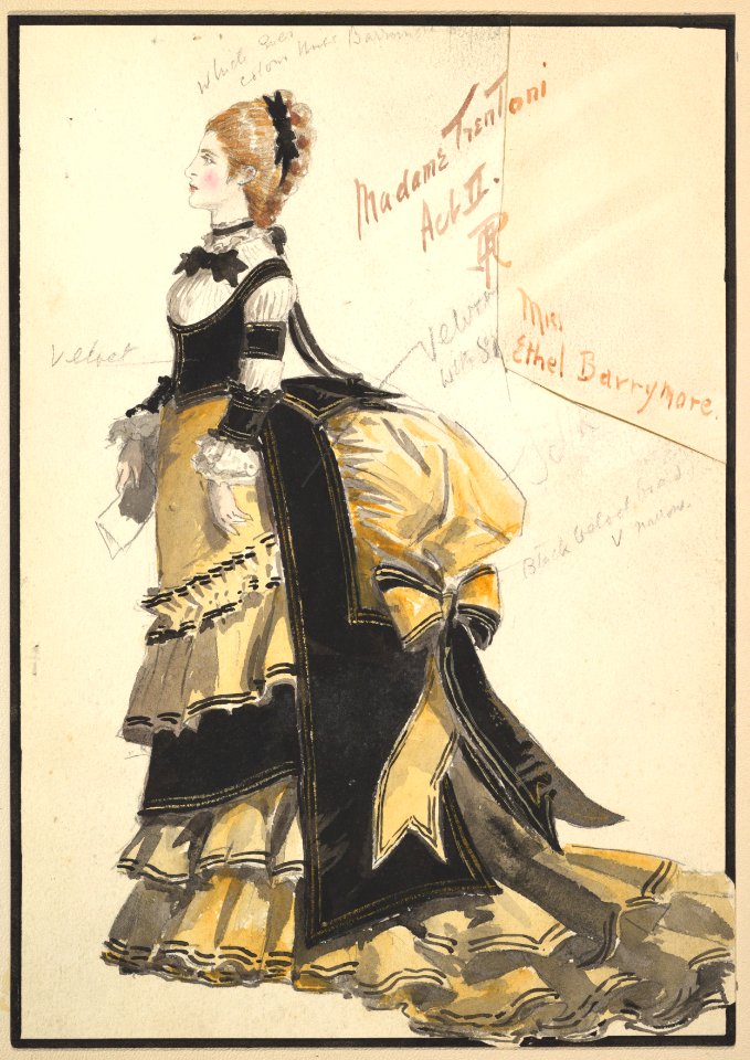 Costume Design for 'Madame Trentoni', Act II MET DP825251