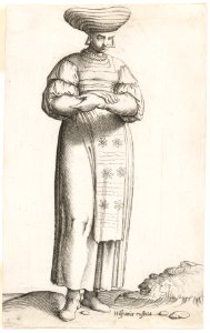 Costume Plate- Hispania Rustica mul. (with label on ground) MET DP163371
