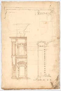 Court Cupboard (side elevation) MET DP247363