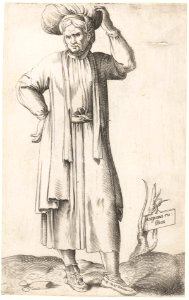 Costume Plate- Hispania Rustica (with laundry on head) MET DP163370