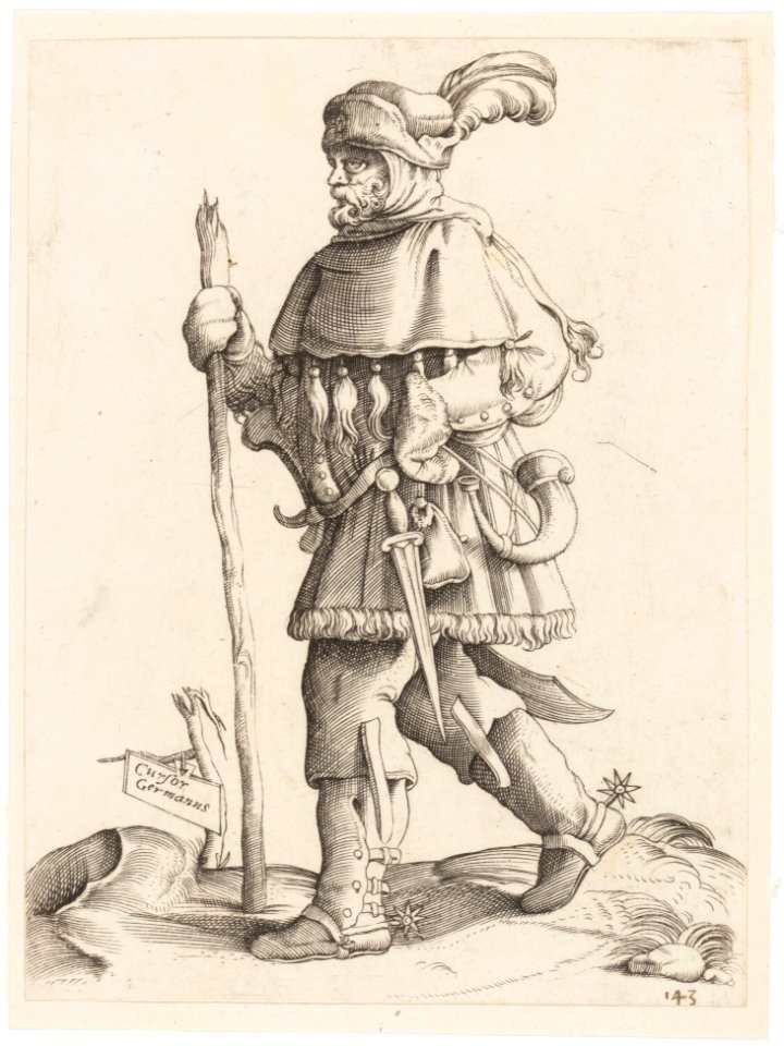 Costume Plate- German Messenger MET DP163372