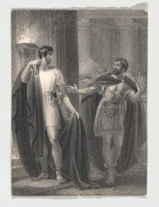 Coriolanus and Aufidius (Shakespeare, Coriolanus, Act 4, Scene 5) MET DP870106