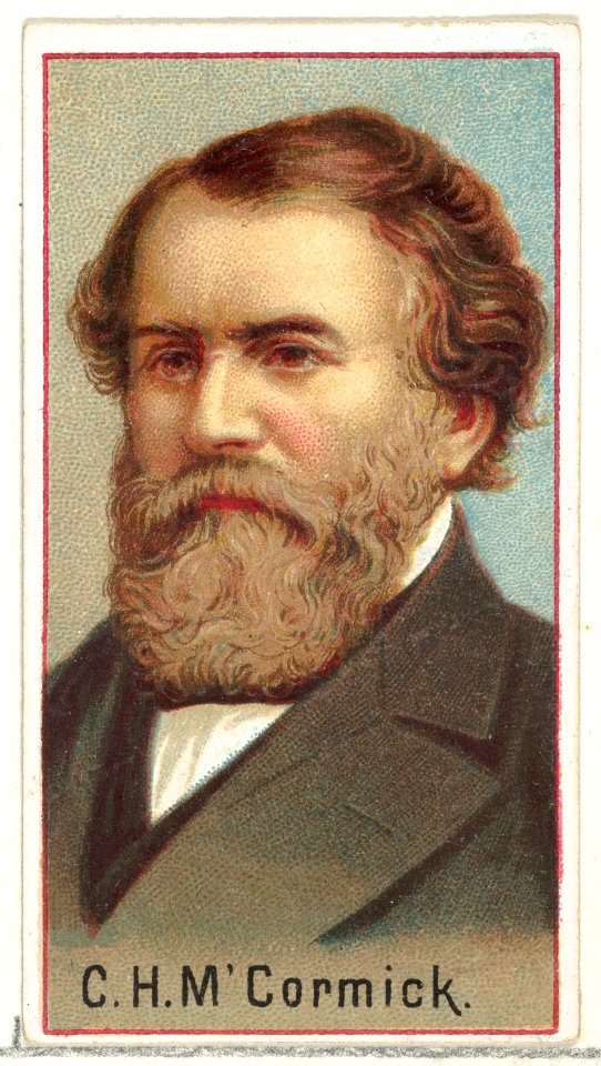 Cyrus Hall McCormick, printer's sample for the World's Inventors souvenir album (A25) for Allen & Ginter Cigarettes MET DP838840