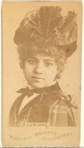 Corinne, from the Actors and Actresses series (N45, Type 1) for Virginia Brights Cigarettes MET DP829384