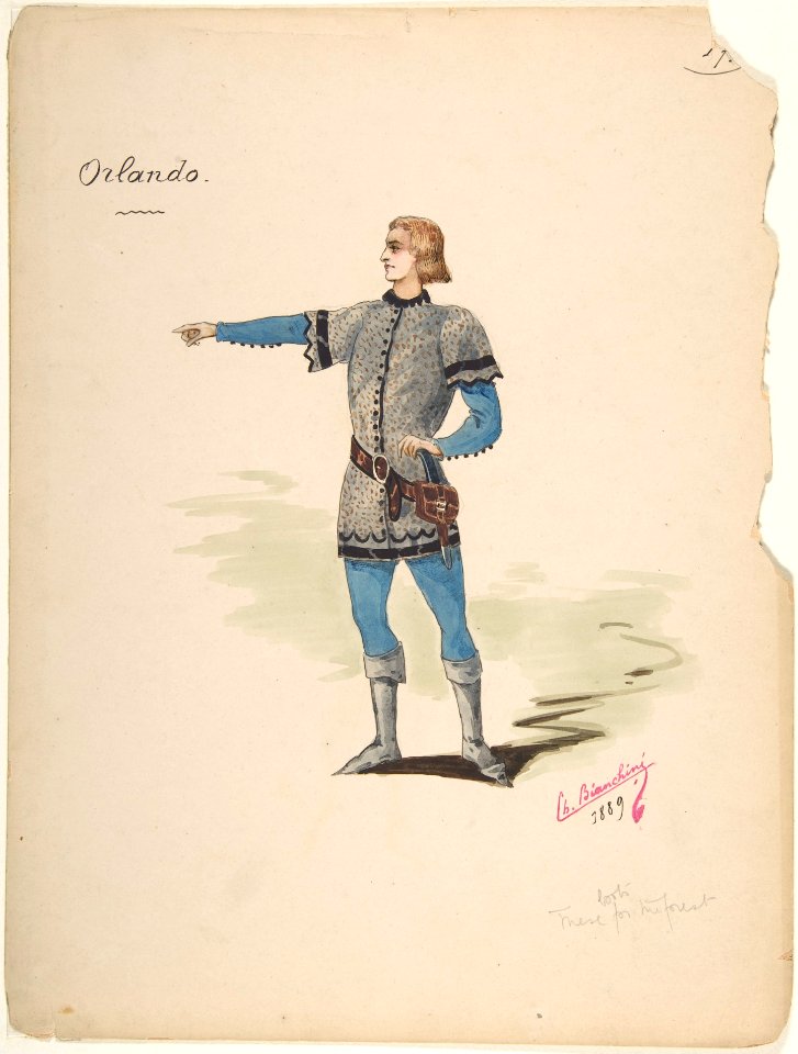 Costume Design for "Orlando" MET DP805206