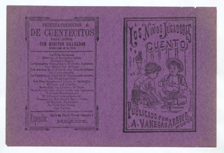 Cover for 'Los Niños Jugadores', two young boys playing with toys MET DP868394