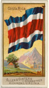 Costa Rica, from Flags of All Nations, Series 2 (N10) for Allen & Ginter Cigarettes Brands MET DP841369