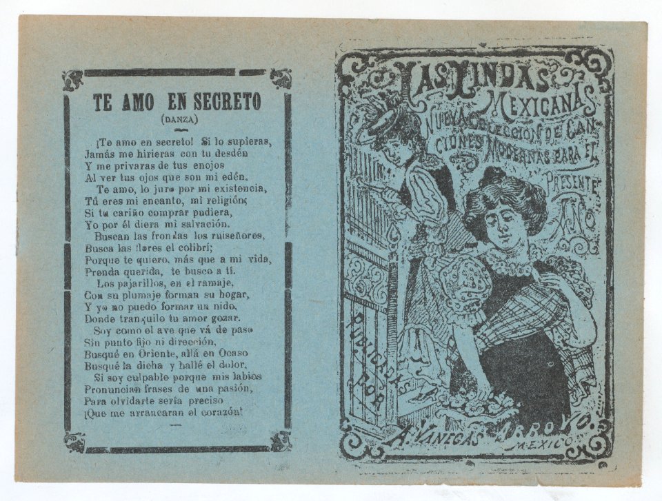 Cover for 'Las Lindas Mexicanas', two elegantly dressed women MET DP868386