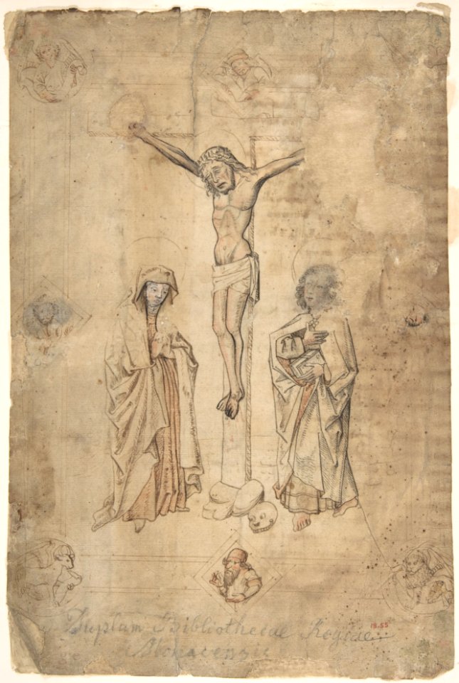 Crucifixion with the Virgin and St. John the Evangelist MET DP803436