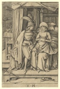Couple Seated on a Bed, from Scenes of Daily Life MET DP841592