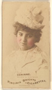 Corinne, from the Actors and Actresses series (N45, Type 1) for Virginia Brights Cigarettes MET DP830427