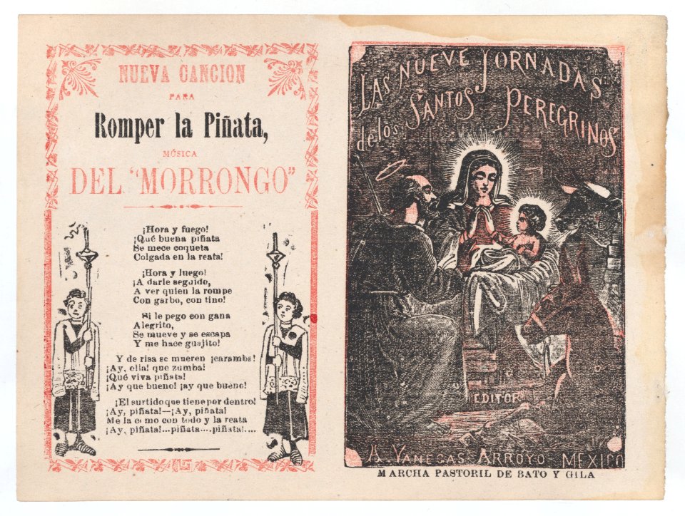 Cover for 'Las Nueve Jornadas de los Santos Peregrinos', Holy Family in the manger MET DP868376