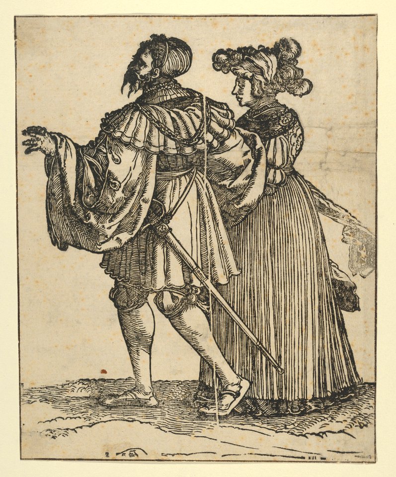 Couple Walking to the Left (VI), from The Wedding Dancers (restrike) MET DP849306