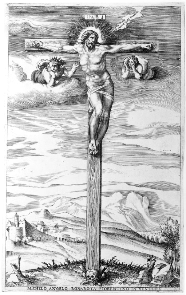 Crucifixion with Two Angels MET MM73595