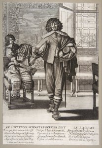 Courtier Following Edict Against Superfluity in Dress MET DP818126