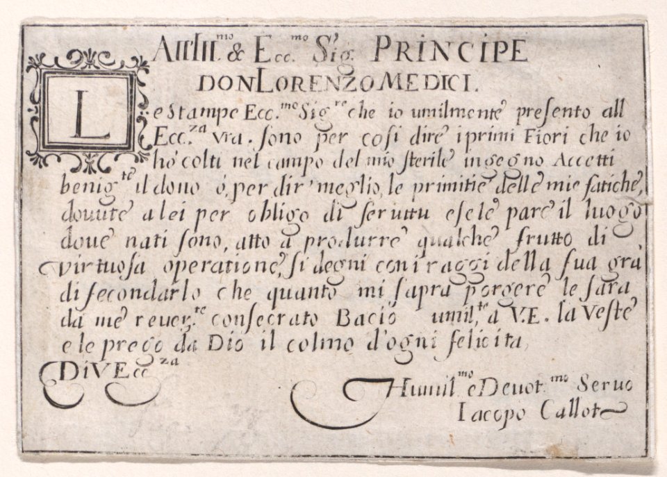 Dedication to Lorenzo de'Medici Met DP890430