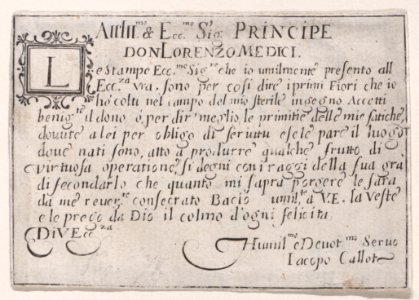Dedication to Lorenzo de'Medici Met DP890430