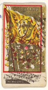 Connecticut and Ireland (double-printed card), from Flags of All Nations, Series 1 (N9) for Allen & Ginter Cigarettes Brands MET DP831958