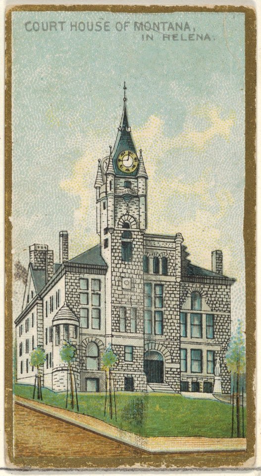 Court House of Montana in Helena, from the General Government and State Capitol Buildings series (N14) for Allen & Ginter Cigarettes Brands MET DP834752