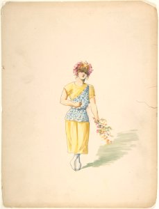 Costume for a Youth in Yellow and Blue MET DP805208