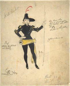 Costume Drawing for Little John MET DP804735
