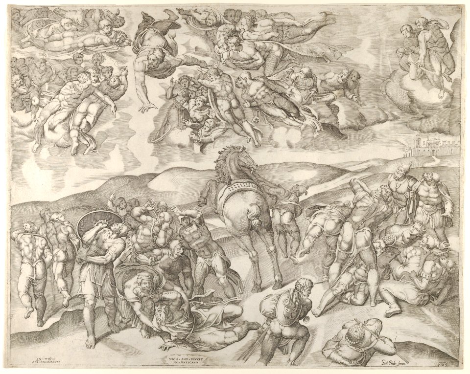 Conversion of Saul, from Michelangelo's fresco in the Pauline Chapel at the Vatican MET DP844274
