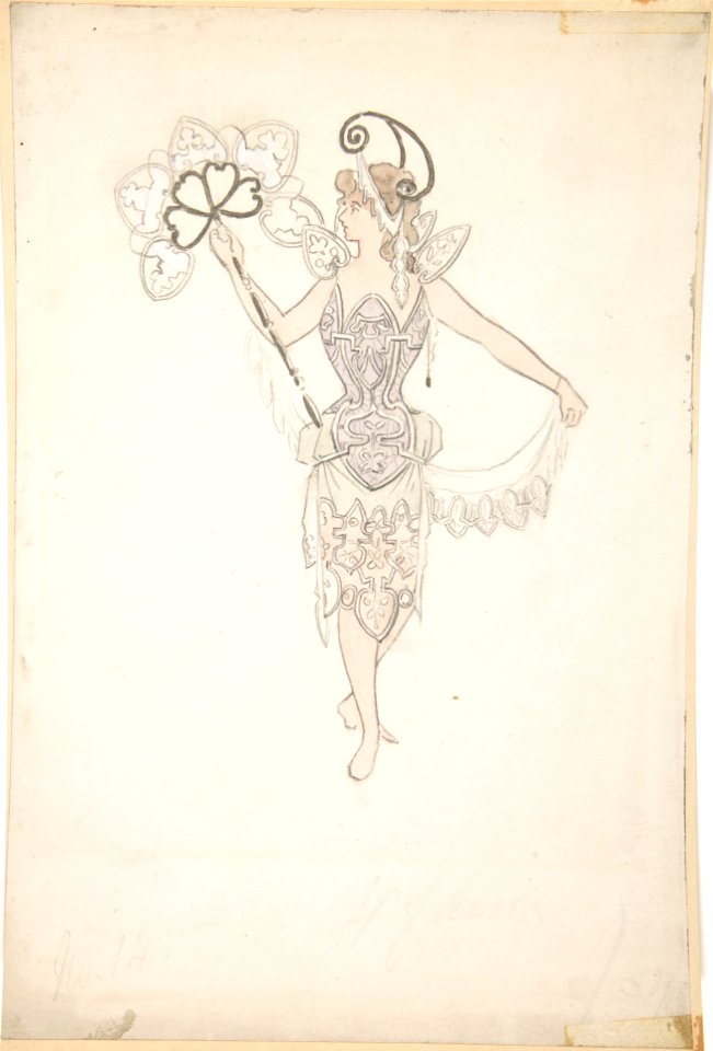 Costume Design for Lady with a Fan MET DP801078