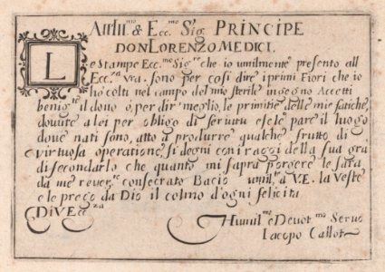 Dedication to Lorenzo de' Medici Met DP890439