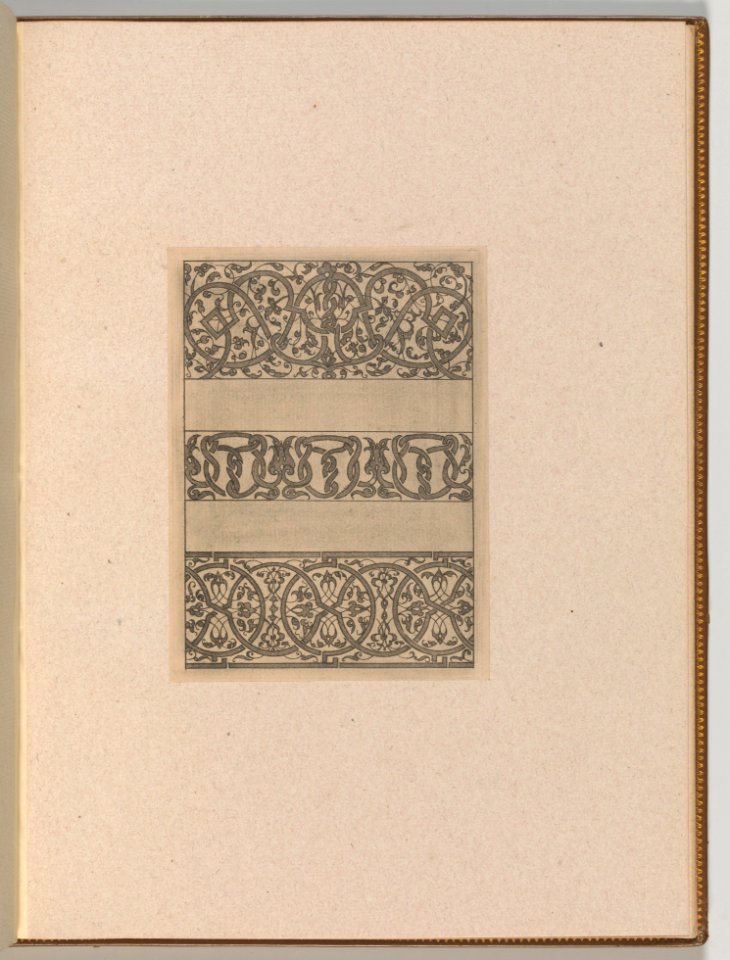 Copies after the 'Livre contenant passement de moresques' (plate 18) MET DP703539