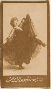 Dancer with lace skirt, from the Actresses series (N664) promoting Old Fashion Fine Cut Tobacco MET DPB869779