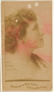Cora Tisch, from the Actors and Actresses series (N45, Type 1) for Virginia Brights Cigarettes MET DP830527